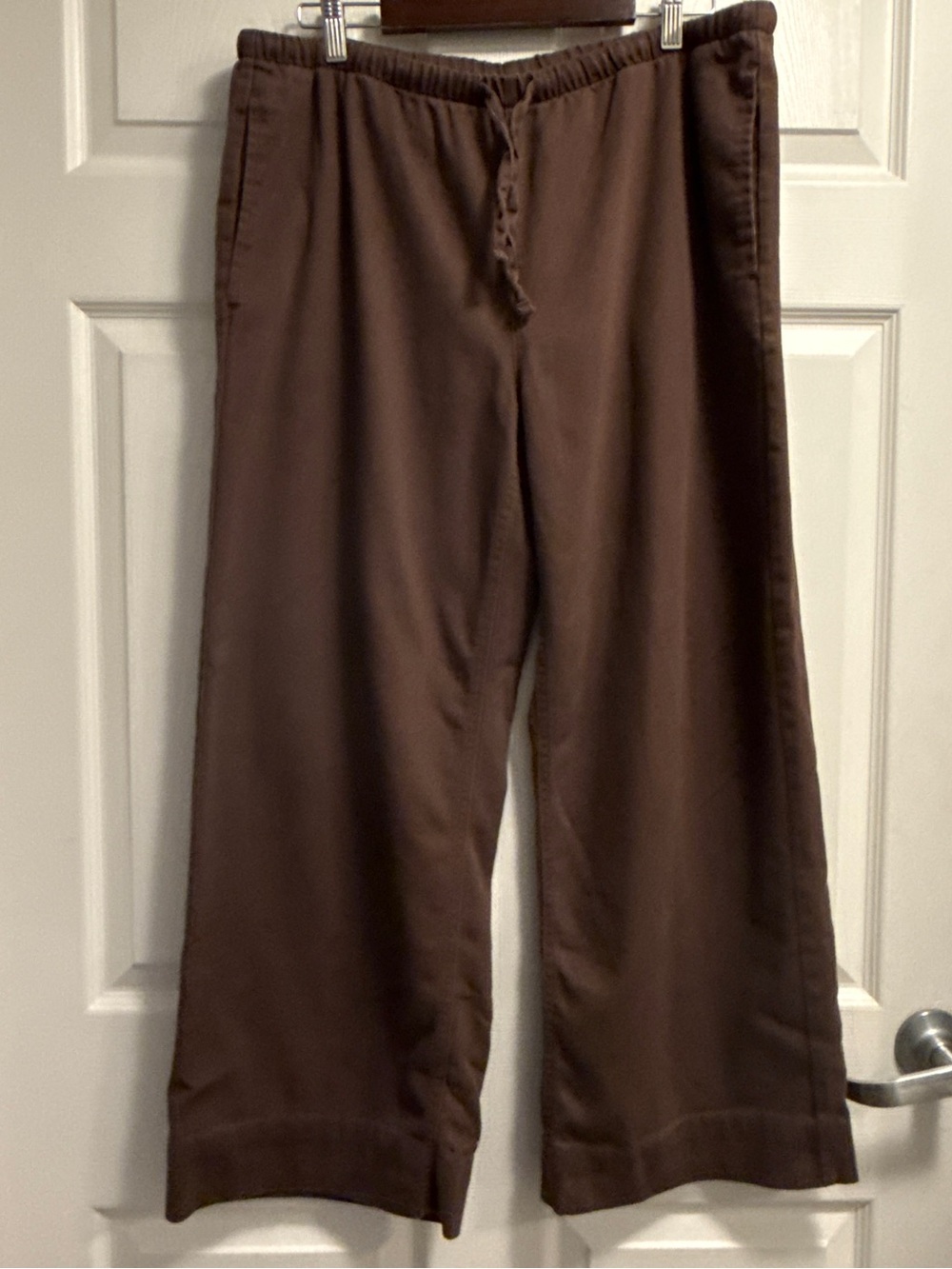 Women’s Brown Drawstring Casual Pants